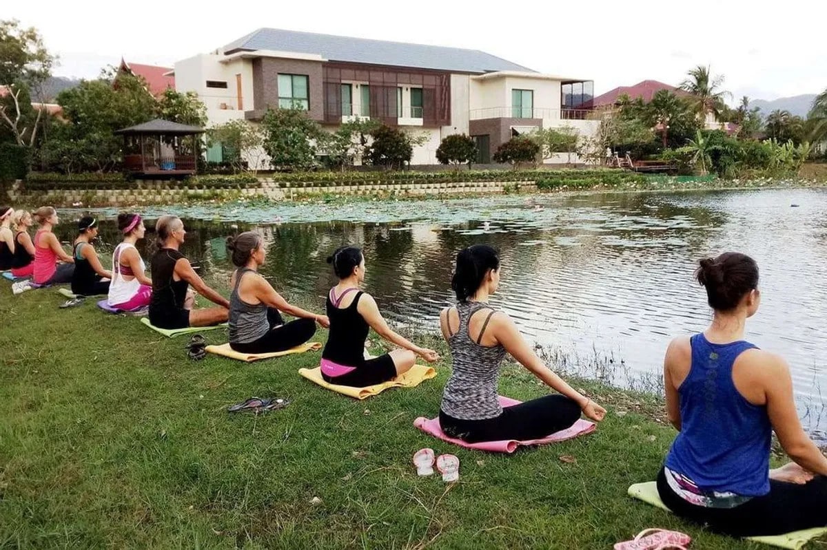 Yoga session at Ashtang Yoga Shala