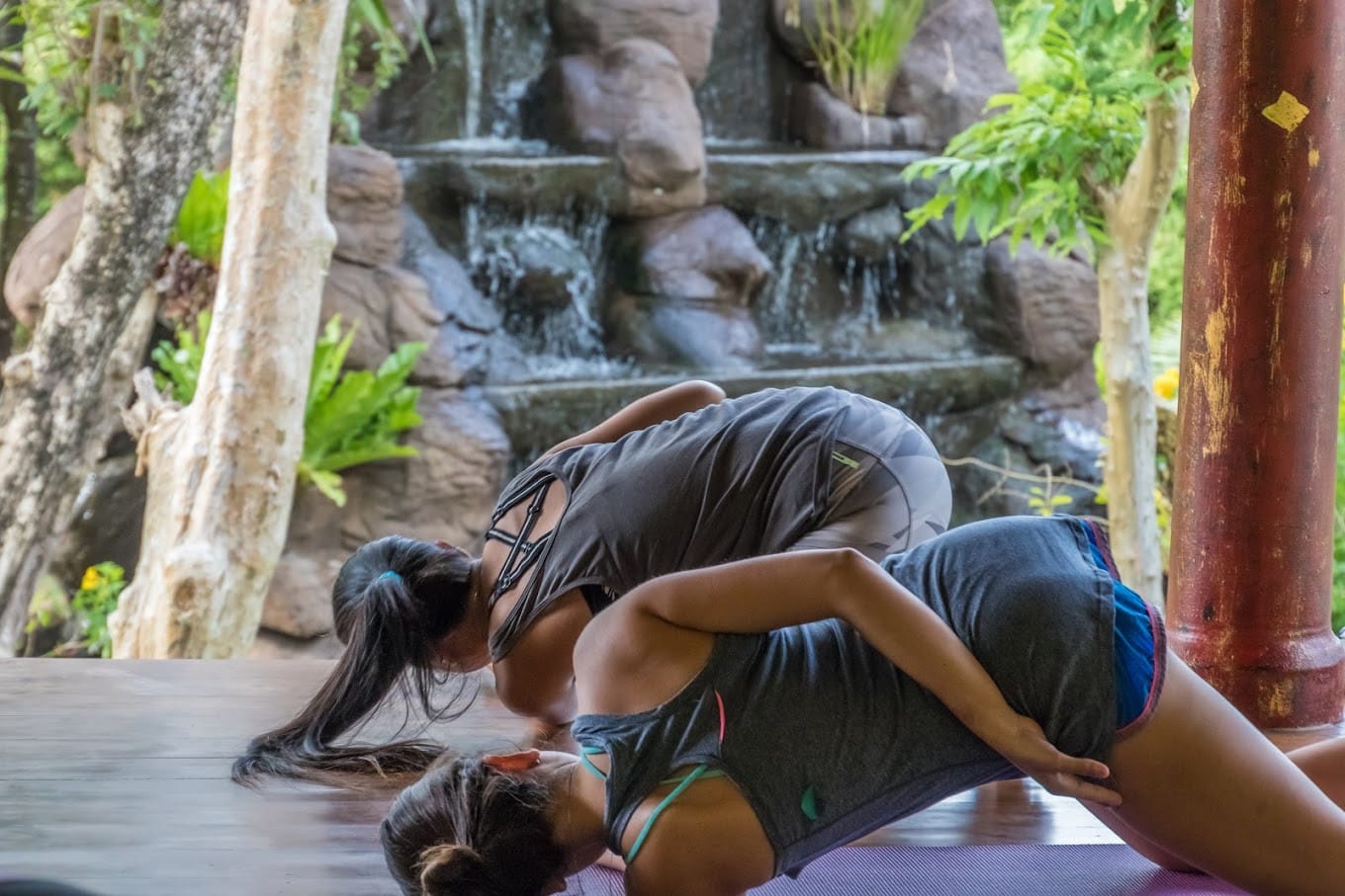 Yoga in a natural setting Yoga In A Natural Setting