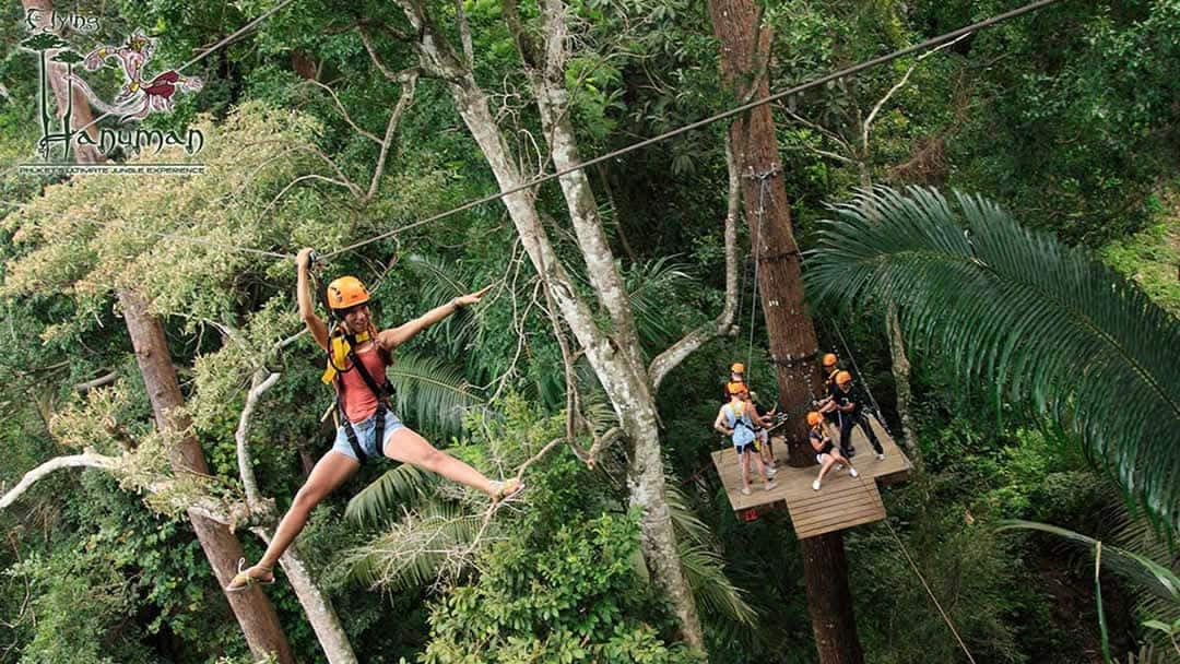 Ziplining at Flying Hanuman