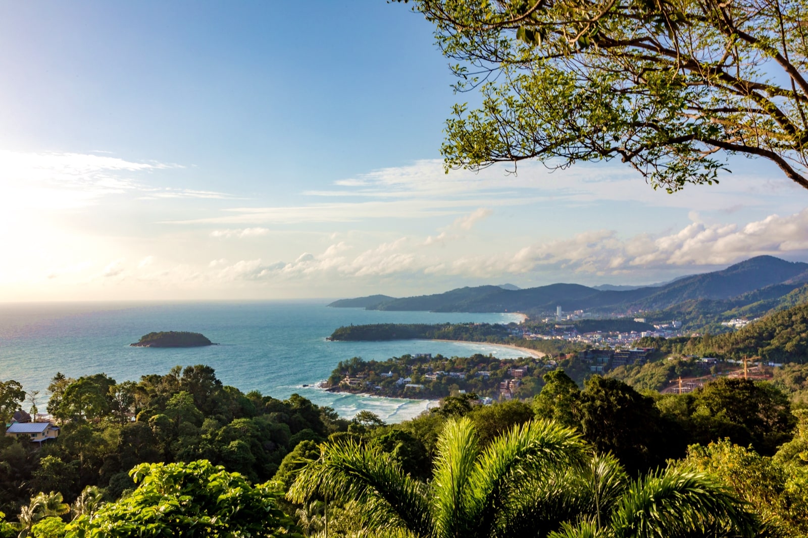 The Viewpoint of 3 beaches; Kata noi Beach, Kata Beach and Karon Beach of Phuke Kata Viewpoint Kata beach, Phuket