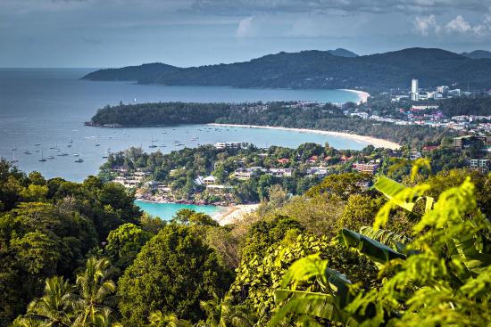 the famous Karon Viewpoint Kata beach, Phuket Karon Viewpoint Kata beach, Phuket
