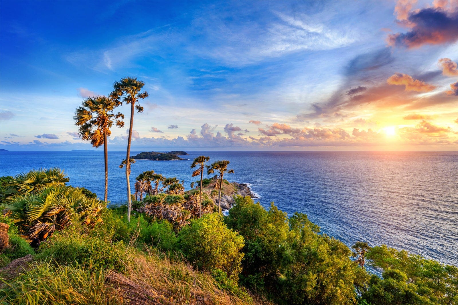 the famous Promthep Cape in Kata Yai beach, Phuket Promthep Cape View in Kata beach, Phuket