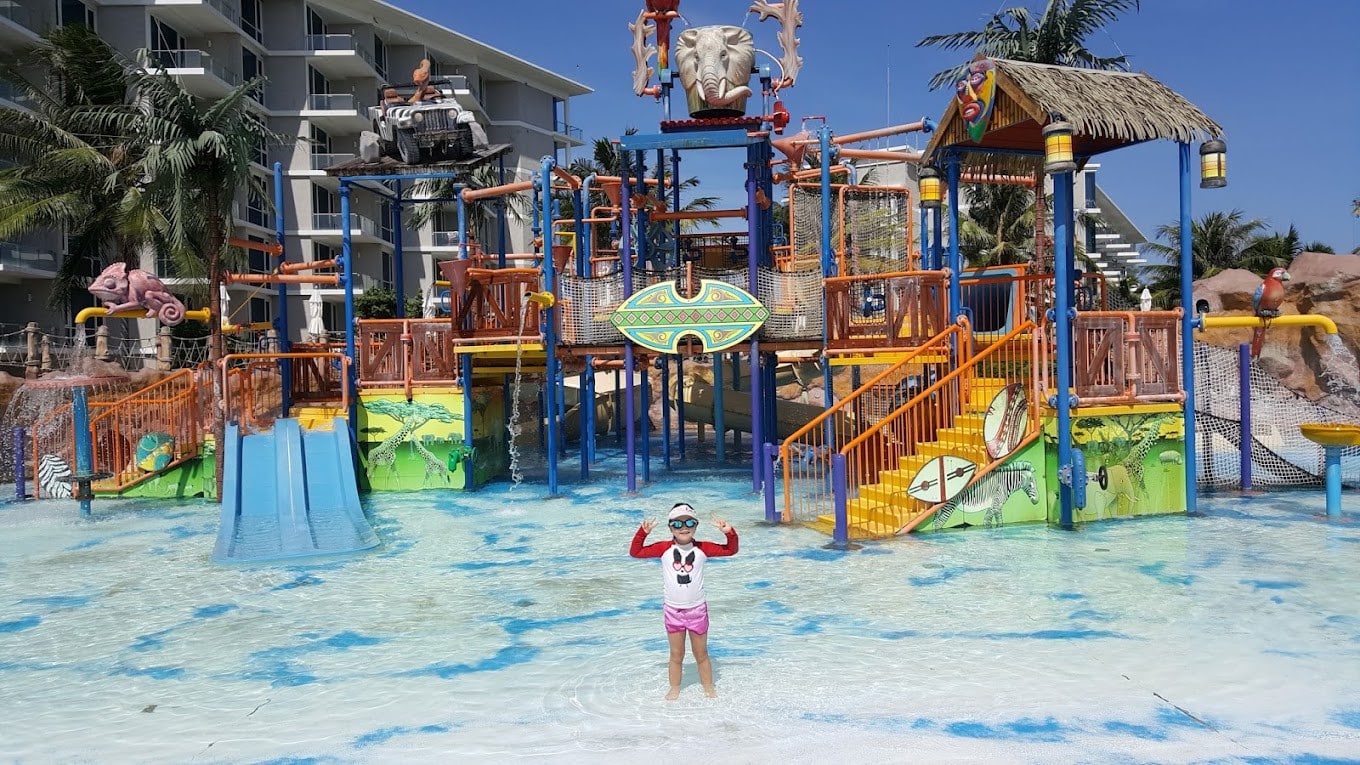 Kids Having Fun at the Splash Jungle Water Park Splash Jungle Water Park, Phuket