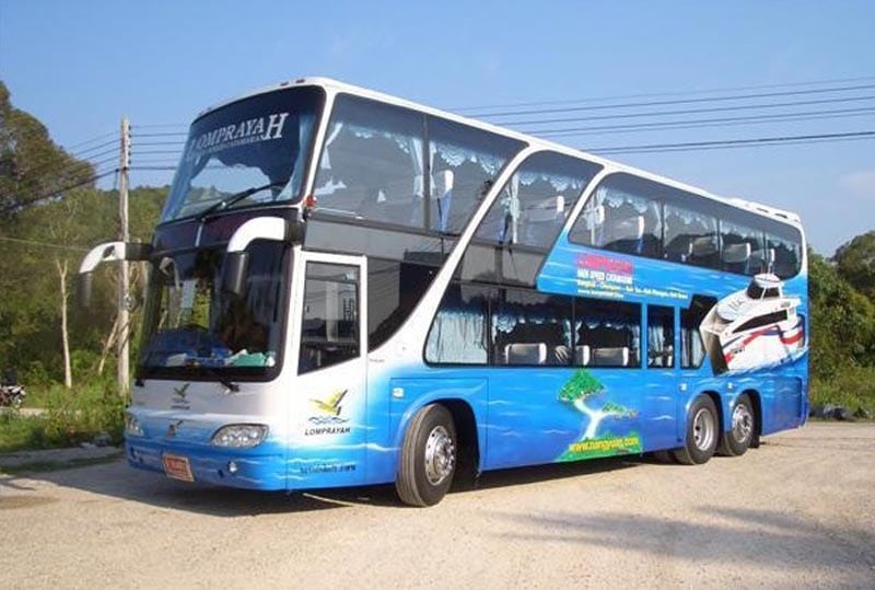 Early Morning Bus Departure from Bangkok