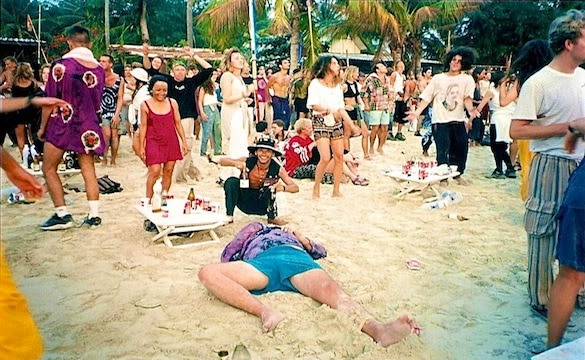 Koh Phangan's Full Moon Party Guide - Passed out tourist